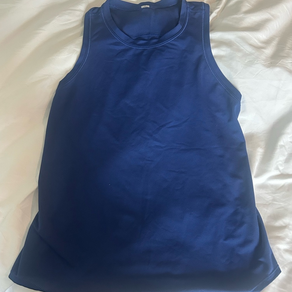 Lululemon Athletica Blue Sleeveless Tank Top